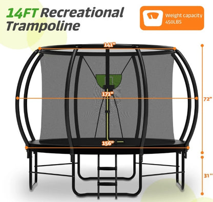 JumpNest Premium Trampoline with Extra Protection | ASTM Safety Certified