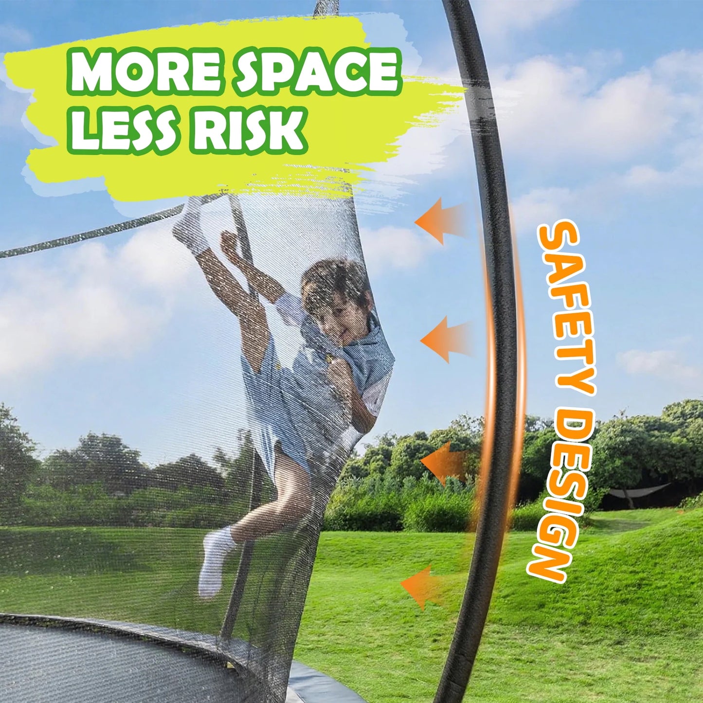 JumpNest Premium Trampoline with Extra Protection | ASTM Safety Certified